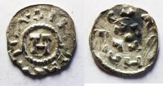 World Coins - Crusaders. Italy. Lucca. Enrico III. IV or V (1039-1125). AR Denaro