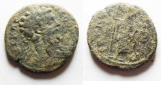 Ancient Coins - DECAPOLIS. ARABIA. RABBATHMOBA. UNDER SIPTIMIUS SEVERUS AE 27. NICE AS FOUND