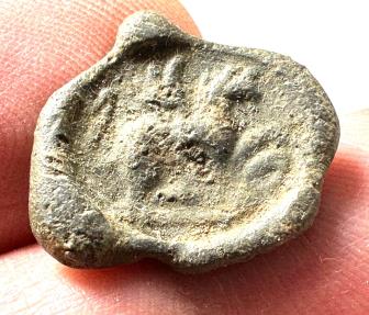 Ancient Coins - Roman Egypt. 1st-3rd century AD. Lead seal impression (18 mm)
