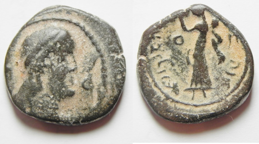 Nabataean kingdom. Obodas III (AD 309 BC). AE 18mm, 4.40g. Petra mint.