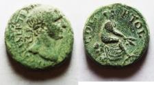 Ancient Coins - Phoenicia. Ptolemais-Ake . TRAJAN. TYCHE. AE 22