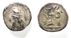 Ancient Coins - Kings of Persis. 2nd century BC. AR Obol