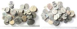 Ancient Coins - AS FOUND: LOT OF 50 ROMAN AE COINS