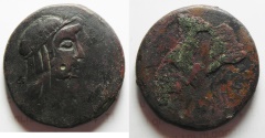 Ancient Coins - PTOLEMAIC KINGDOM. PTOLEMY V AE DRACHM. CYRENE?