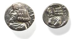 Ancient Coins - Kings of Persis. 2nd century BC. AR Obol