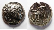 Ancient Coins - Seleukid Kings. Seleukos I Nikator (312-281 BC). AR tetradrachm (26mm, 15.19g). Types of Alexander the Great. Babylon I mint. Struck c. 311-300 BC.