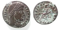 Ancient Coins - Constantine I. A.D. 307-337. Æ follis. Constantinople, A.D. 327-328. ROMA