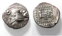 Ancient Coins - KINGS OF PARTHIA. Parthian Kingdom. SILVER DRACHM .