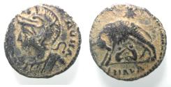 Ancient Coins - AS FOUND: CONSTANTINE I AE 3 . COMMEMORATIVE ISSUE. SHE WOLF