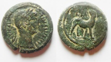 Ancient Coins - Egypt. Alexandria under Hadrian (AD 117-138). AE obol (18mm, 4.91g). 