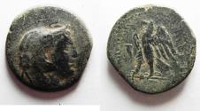 Ancient Coins - PTOLEMAIC KINGS of EGYPT. Ptolemy II Philadelphos. 285-246 BC. Æ Obol