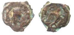 Ancient Coins - Arabia Felix. Hadhramawt. First century BC-first century AD. Cast AE UNIT . Shaqar mint.