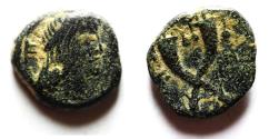 Ancient Coins - NABATAEAN . SYLLAUES , ONLY RULED SIX MONTHS. AE 15
