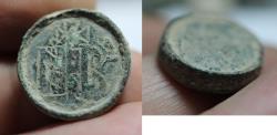 Ancient Coins - ANCIENT BYZANTINE BRONZE WEIGHT. CROSS. NB. 1000 A.D