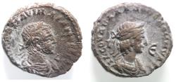 Ancient Coins - Egypt, Alexandria. Aurelian and Vabalathus 270-275 AD. BI Tetradrachm