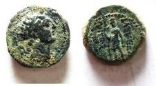 Ancient Coins - Antiochus IV Epiphanes 175 - 164 B.C. Ake Mint. AE 16