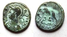Ancient Coins - CONSTANTINE I AE 3 . COMMEMORATIVE ISSUE WITH SHE-WOLF