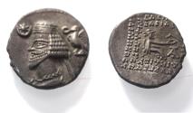 Ancient Coins - KINGS OF PARTHIA. Parthian Kingdom. SILVER DRACHM .