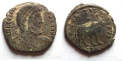 Ancient Coins - Julian II. AD 360-363. Æ Double Maiorina . Antioch mint. Bull