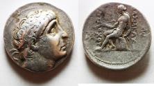 Ancient Coins - GREEK Seleukid Kingdom. Antiochos II Theos (261-246 BC). AR tetradrachm (27mm, 16.65). Seleukeia on the Tigris mint.