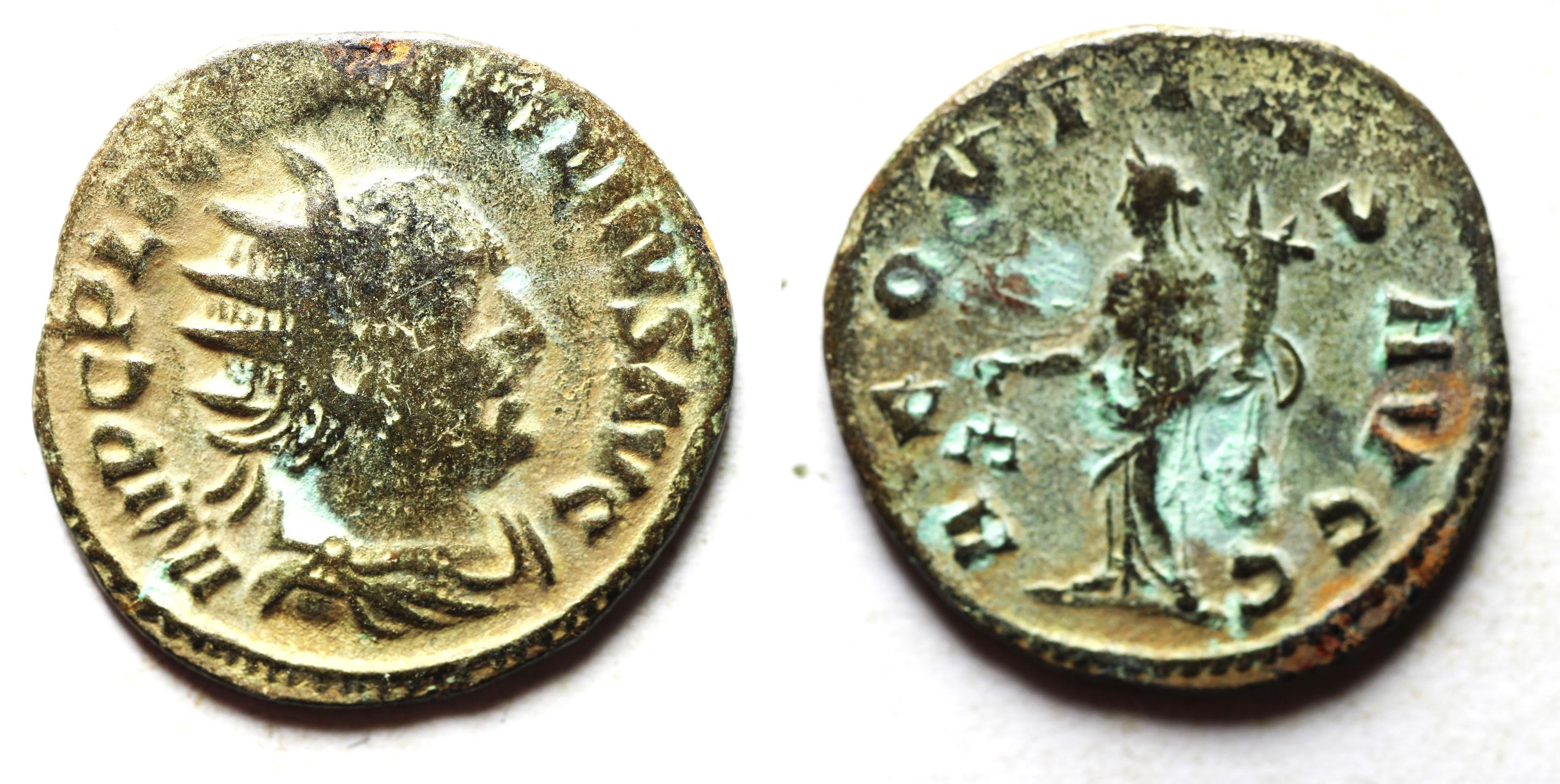 AS FOUND. VALERIAN I BILLON ANTONINIANUS | Roman Imperial Coins