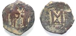 Ancient Coins - BYZANTINE: Heraclius and Heraclius Constantine, AD 610-641, AE Follis