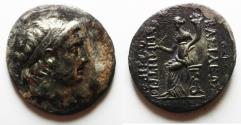 Ancient Coins - Seleukid Kings. Demetrios I Soter (162-150 BC). AR tetradrachm (29mm, 15.00g). Uncertain Mint 84, probably in Mesopotamia. Struck c. 155-150 BC.