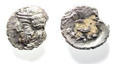 Ancient Coins - Kings of Persis. 2nd century BC. AR Obol