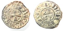 World Coins - Crusaders States. Kingdom of Jerusalem. Amaury (1163-1174). Billon denier