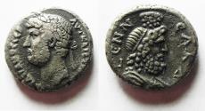 Ancient Coins - EGYPT. ALEXANDRIA. HADRIAN BILLON TETRADRACHM