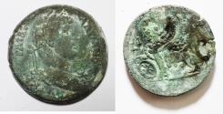 Ancient Coins - EGYPT. ALEXANDRIA. HADRIAN AE DRACHM. SPHINX