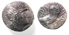 Ancient Coins - Arabia Felix. Saba’. Mid-fourth-second century BC. AR unit (17mm, 4.82g).