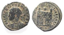 Ancient Coins - CRISPUS AE FOLLIS. NICE. CAMP GATE