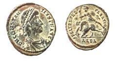 Ancient Coins - CONSTANTIUS II AE . FALLEN HORSEMAN