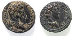 Ancient Coins - Egypt. Alexandria under Antoninus Pius with Marcus Aurelius as Caesar (AD 138-161). AE 23 mm, 13.90 g. Struck in regnal year 5 (AD 141/2).