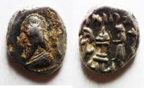 Ancient Coins - Kings of Persis. 2nd century BC. AR Hemidrachm.