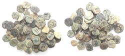 Ancient Coins - AS FOUND: LOT OF 50 NABATAEAN BRONZE COINS