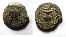 Ancient Coins - Judaea. Jewish War. First Revolt. AE Prutah. Year 2. 67/68 C.E.