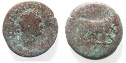 Ancient Coins - EGYPT, Alexandria. Domitian. AD 81-96. Æ Diobol . BULL