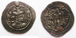Ancient Coins - Sasanian, Kavad I. (AD 498-531). AR drachm. DA (DARABGIRD) MINT. FIRST REIGN
