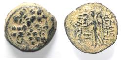 Ancient Coins - SELEUKID KINGS of SYRIA, Demetrius II Nikator, second reign. AE 18, Antioch mint.