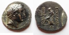 Ancient Coins - Seleukid Kings. Seleukos IV Philopator (187-175 BC). AR tetradrachm (31mm, 16.48g). Antioch on the Orontes mint.