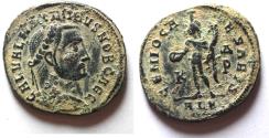 Ancient Coins - AS FOUND. MAXIMINUS II AE FOLLIS.