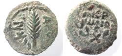 Ancient Coins - as found: JUDAEA. Porcius Festus Procurator under Nero AE Prutah. 58/59 C.E.