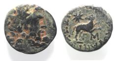 Ancient Coins - Seleucis and Pieria. Antioch Æ 17 . Star of Bethlehem depicted. 1st Century AD