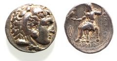 Ancient Coins - Macedonian Kings. Philip III Arrhidaios (323-317 BC). AR tetradrachm (26mm, 17.11g). Babylon mint.