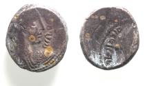 Ancient Coins - Arabia. Nabataean Kings. Malichus II (AD 40-70). AR sela (15mm, 3.91g). Petra mint. Struck c. 45/6-64/5.