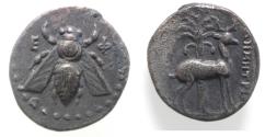Ancient Coins - Ionia. Ephesos. Circa 202-150 BC. AR drachm (18mm, 3.89g). Struck under the magistrate Demetrios.