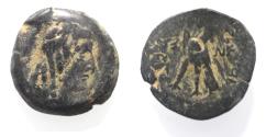 Ancient Coins - rabia. Nabataean Kings. Malichos I (95/8-30 BC). AE 20mm, 5.13g. Petra mint. Struck in regnal year 28 (32/1 BC).