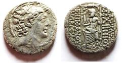 Ancient Coins - Seleukid Kings. Philip I Philadelphos (c. 88-75 BC) AR tetradrachm (27mm, 14.94).  Uncertain Eastern Mint (possibly Antioch).